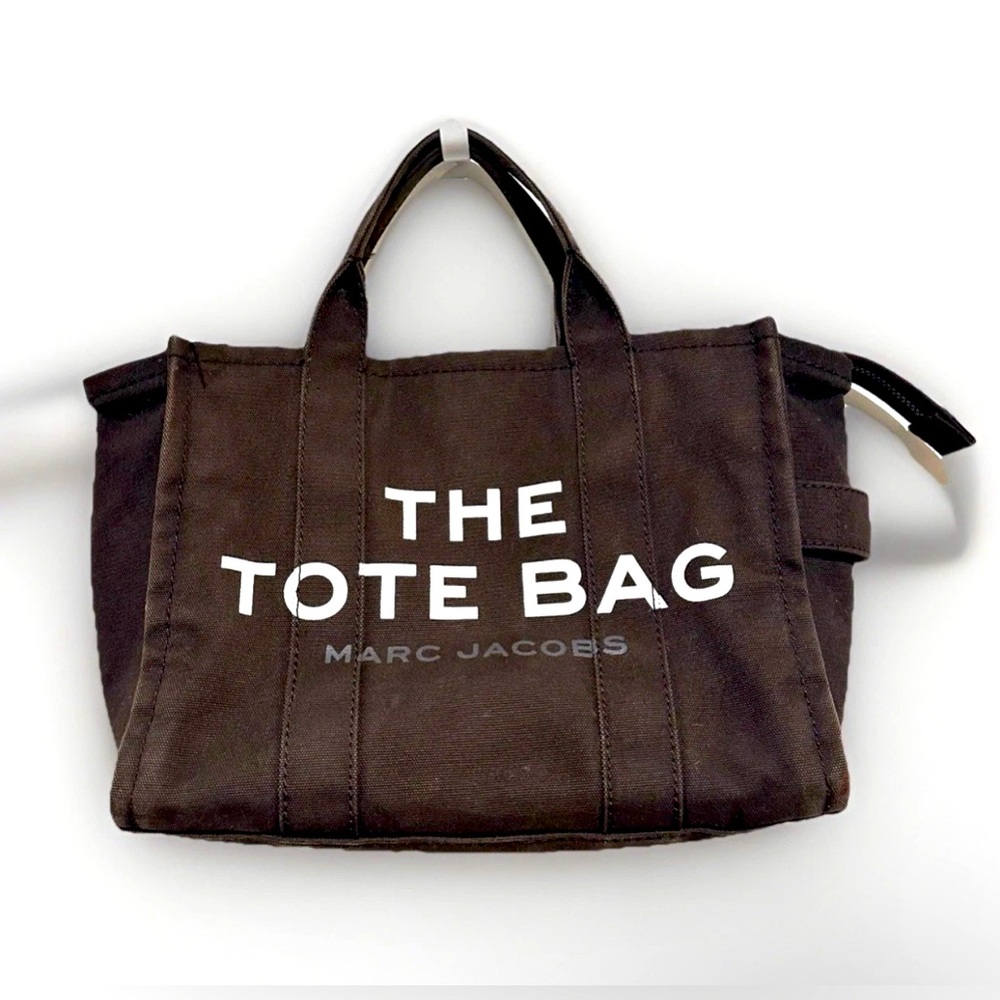 The Marc Jacobs washed Black Logo Tote Bag